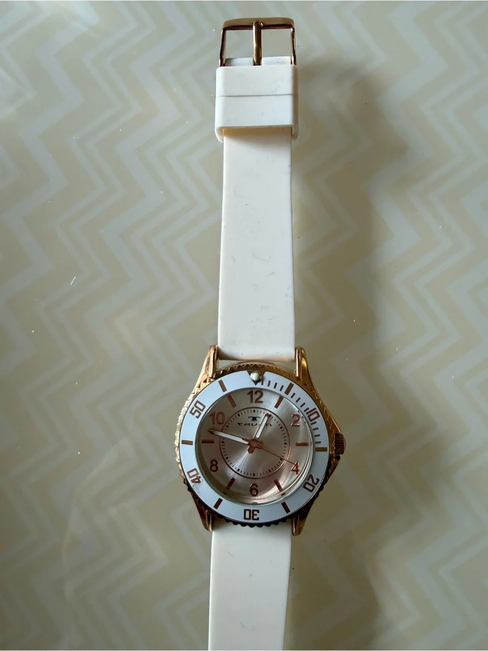 White and Rose Gold Diving Tavan Lady’s watch